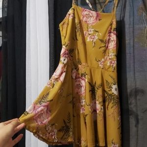 Yellow Floral Romper